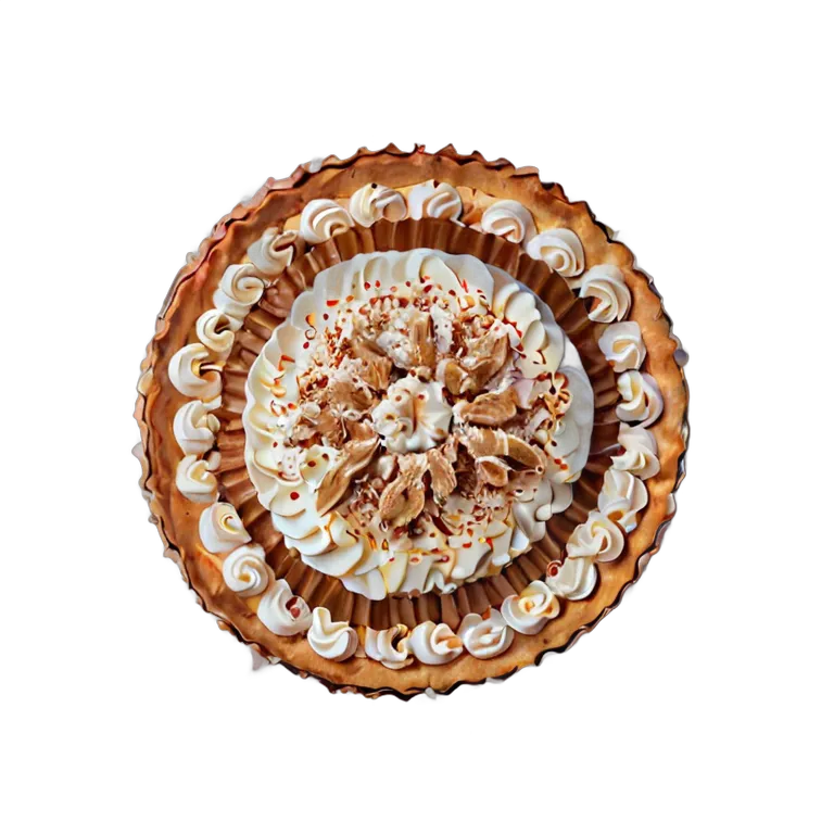 食べ物 お菓子 バノフィーパイスライス 透過 PNG 画像 フリー素材 #6705