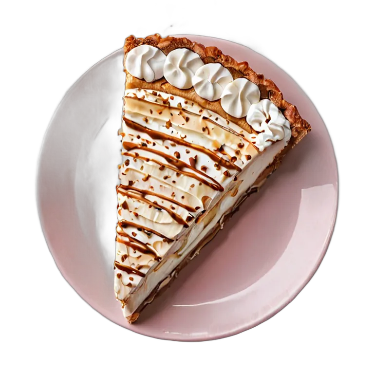 食べ物 お菓子 バノフィーパイスライス 透過 PNG 画像 フリー素材 #6706