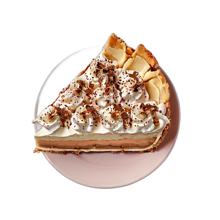 食べ物 お菓子 バノフィーパイスライス 透過 PNG 画像 フリー素材 #6707