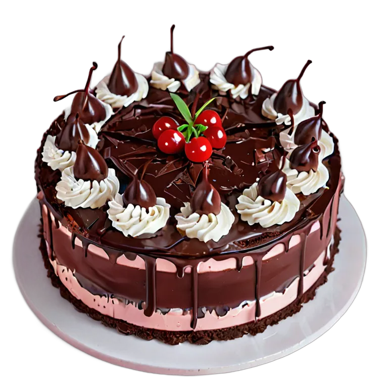 食べ物 お菓子 ブラックフォレストケーキ 透過 PNG 画像 フリー素材 #6722