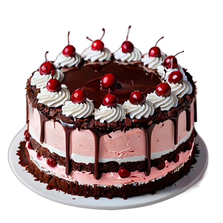 食べ物 お菓子 ブラックフォレストケーキ 透過 PNG 画像 フリー素材 #6723
