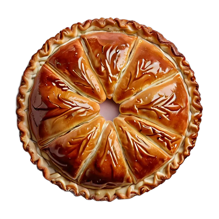 食べ物 お菓子 ガレット・デ・ロワ 透過 PNG 画像 フリー素材 #6740