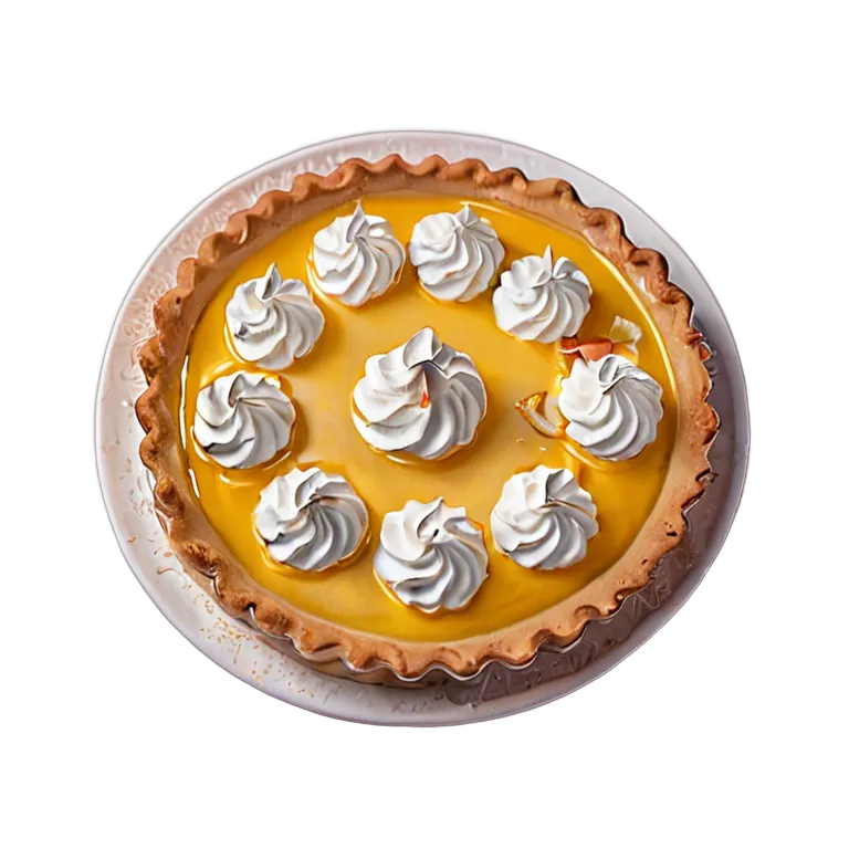 食べ物 お菓子 メレンゲ入りレモンタルト 透過 PNG 画像 フリー素材 #6681