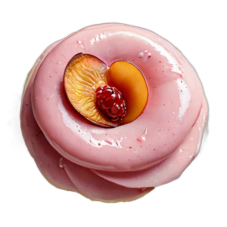 食べ物 お菓子 ピーチメルバ 透過 PNG 画像 フリー素材 #6686