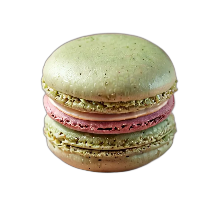 食べ物 お菓子 ピスタチオマカロン 透過 PNG 画像 フリー素材 #6730