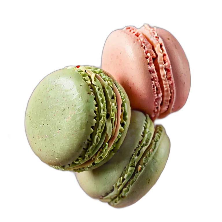 食べ物 お菓子 ピスタチオマカロン 透過 PNG 画像 フリー素材 #6733