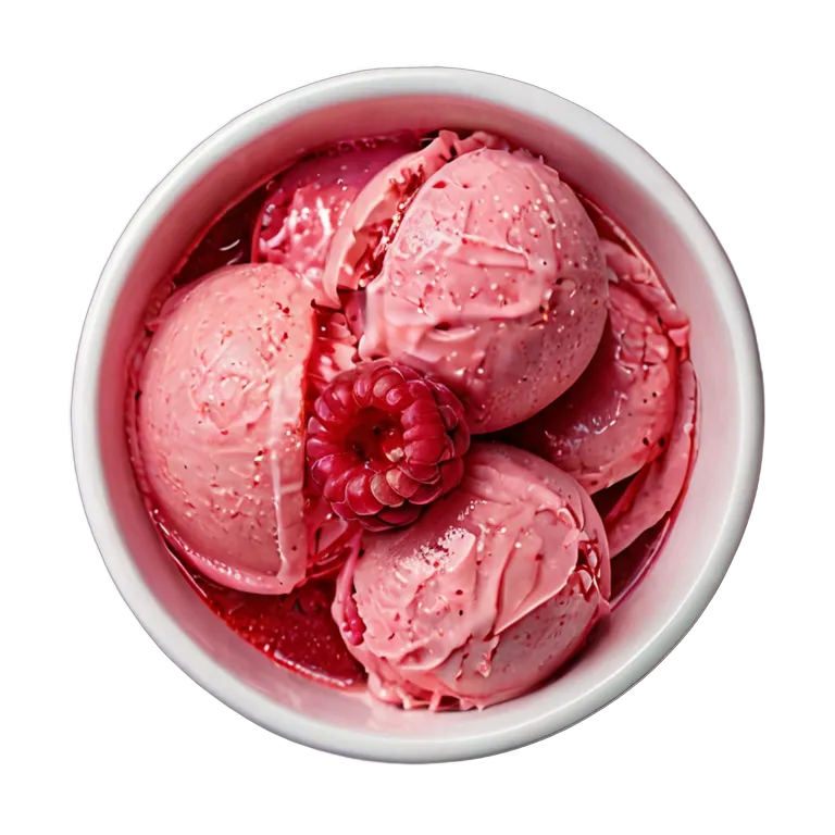 食べ物 お菓子 ラズベリーシャーベット 透過 PNG 画像 フリー素材 #6712