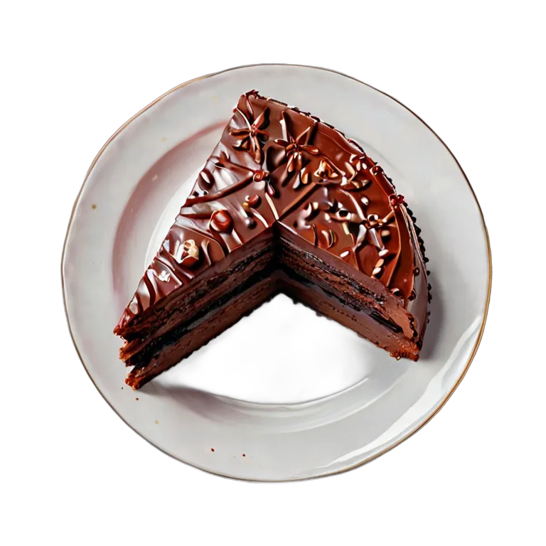 食べ物 お菓子 ザッハトルテ 透過 PNG 画像 フリー素材 #6670