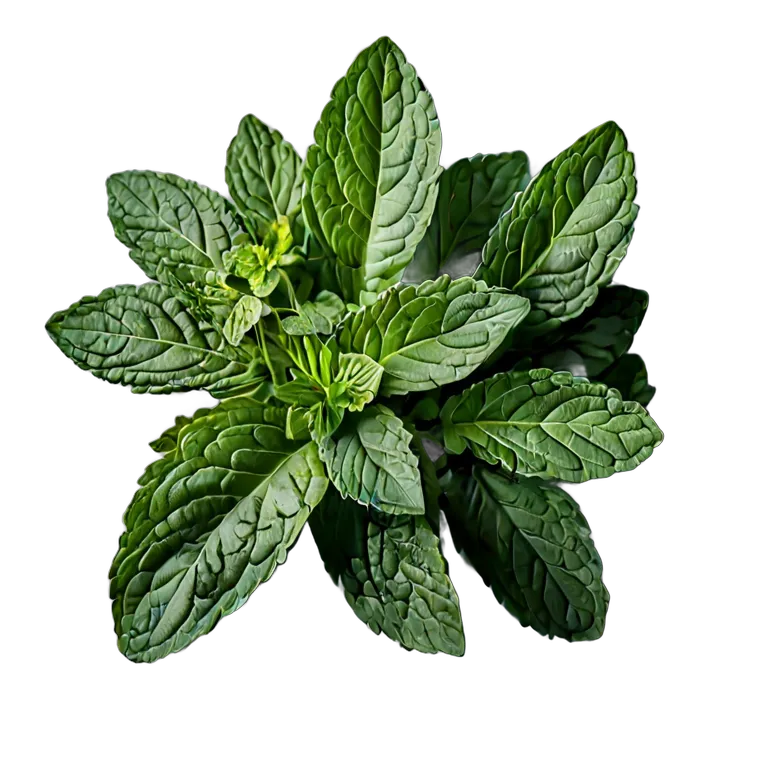 食べ物 野菜 アラブフレッシュミントの小枝 透過 PNG 画像 フリー素材 #32891