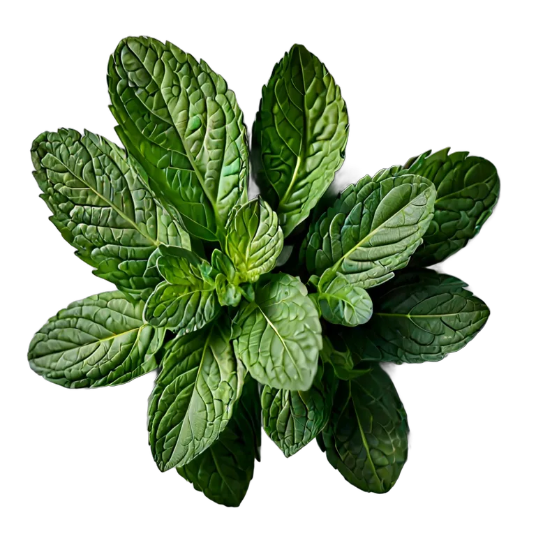 食べ物 野菜 アラブフレッシュミントの小枝 透過 PNG 画像 フリー素材 #32895