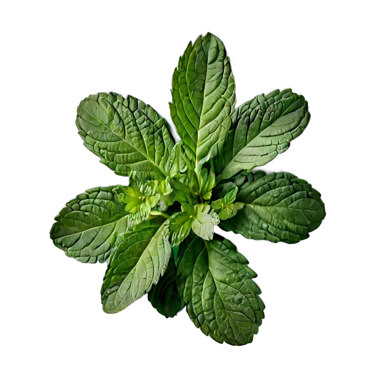 食べ物 野菜 アラブフレッシュミントの小枝 透過 PNG 画像 フリー素材 #32896