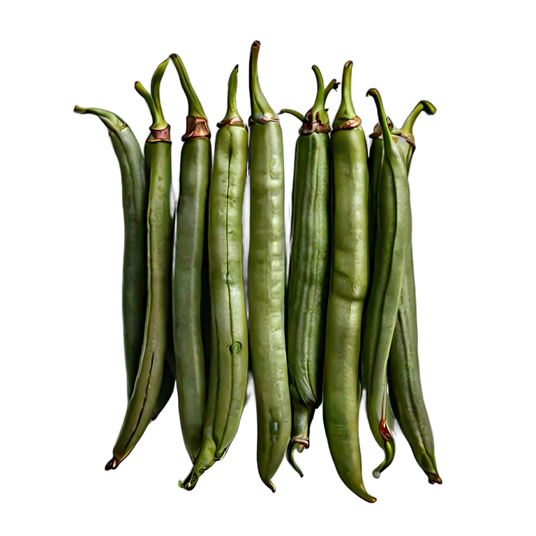 食べ物 野菜 アラブ風グリーンビーンズ 透過 PNG 画像 フリー素材 #32915