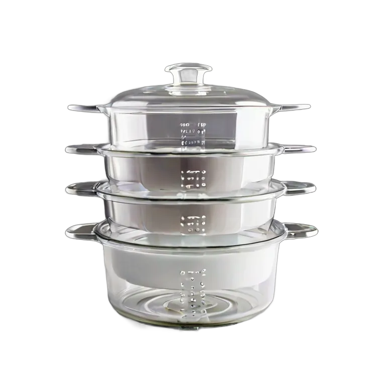 ガジェット キッチン家電 プラスチック製の白い野菜蒸し器 透過 PNG 画像 フリー素材 #14087