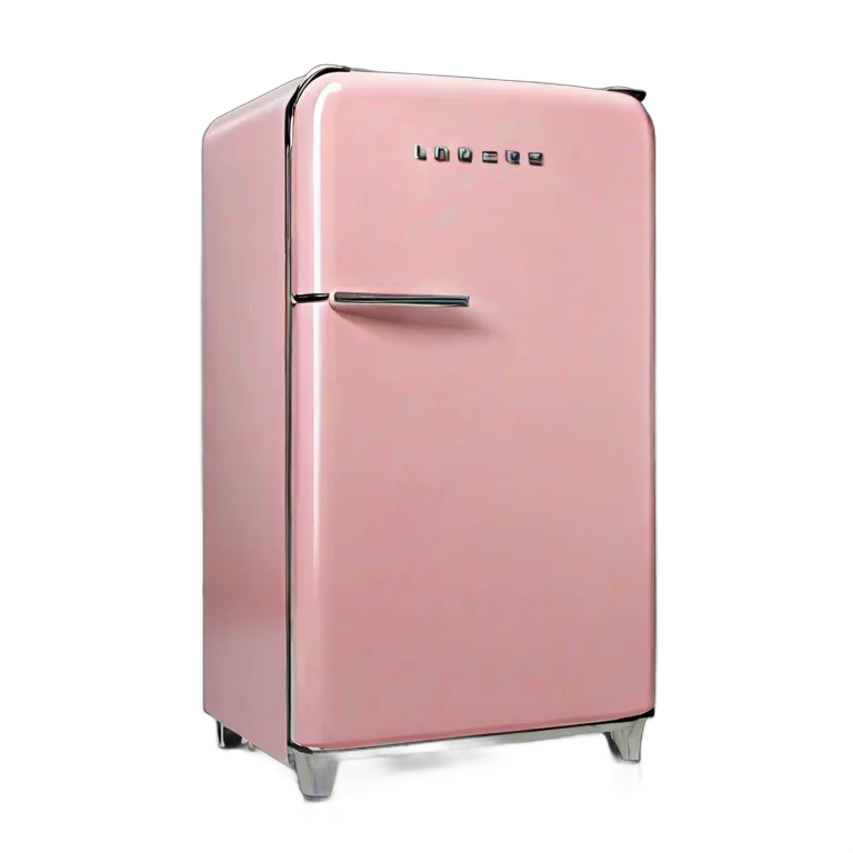 ガジェット キッチン家電 レトロなピンクの冷蔵庫 透過 PNG 画像 フリー素材 #14088