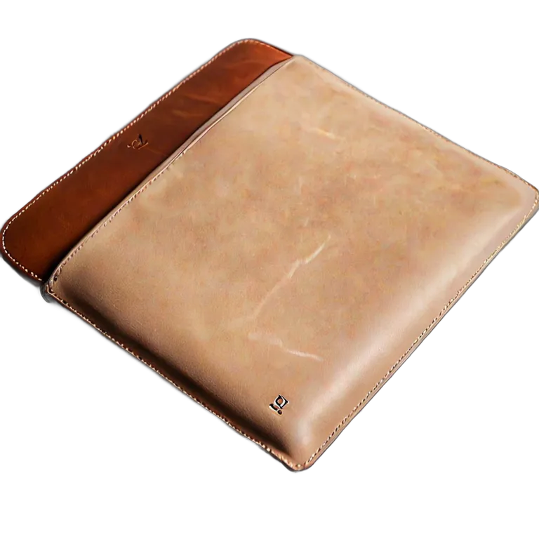 ガジェット コンピューター スエードとレザーを使用した高級ラップトップスリーブ 透過 PNG 画像 フリー素材 #14847