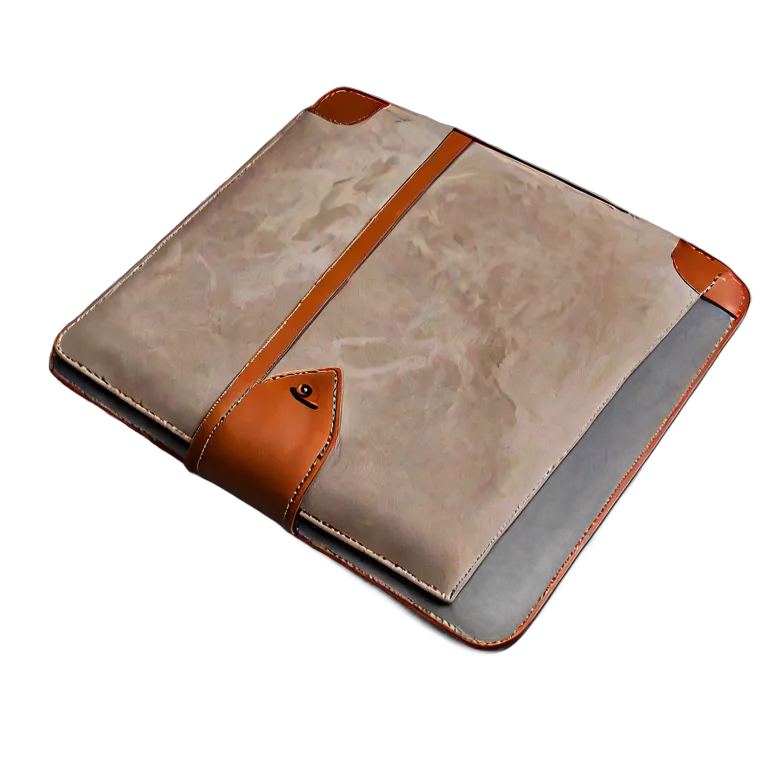 ガジェット コンピューター スエードとレザーを使用した高級ラップトップスリーブ 透過 PNG 画像 フリー素材 #14848