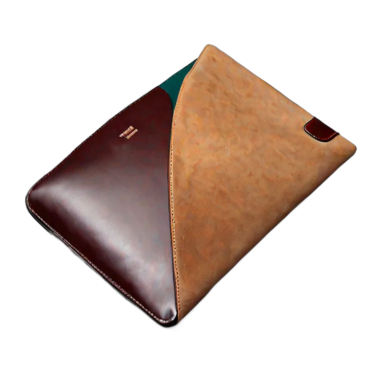 ガジェット コンピューター スエードとレザーを使用した高級ラップトップスリーブ 透過 PNG 画像 フリー素材 #14849