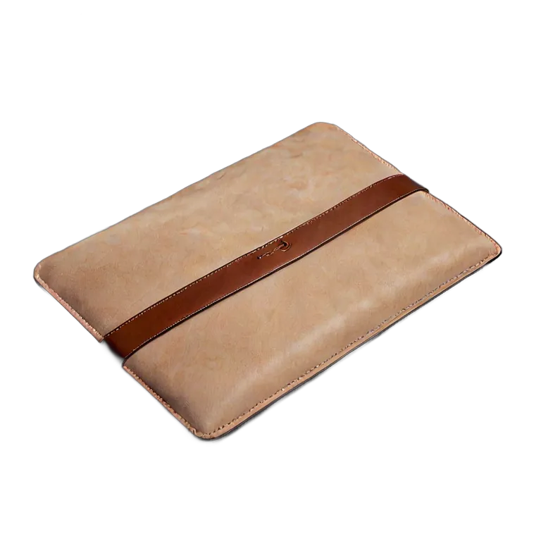 ガジェット コンピューター スエードとレザーを使用した高級ラップトップスリーブ 透過 PNG 画像 フリー素材 #14851