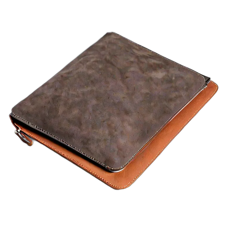 ガジェット コンピューター スエードとレザーを使用した高級ラップトップスリーブ 透過 PNG 画像 フリー素材 #14858