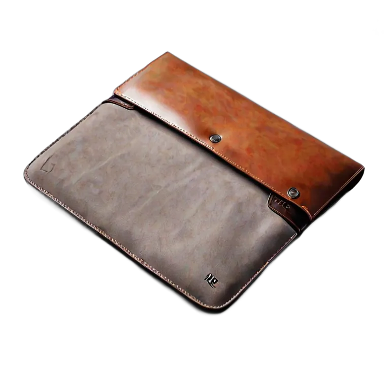 ガジェット コンピューター スエードとレザーを使用した高級ラップトップスリーブ 透過 PNG 画像 フリー素材 #14859