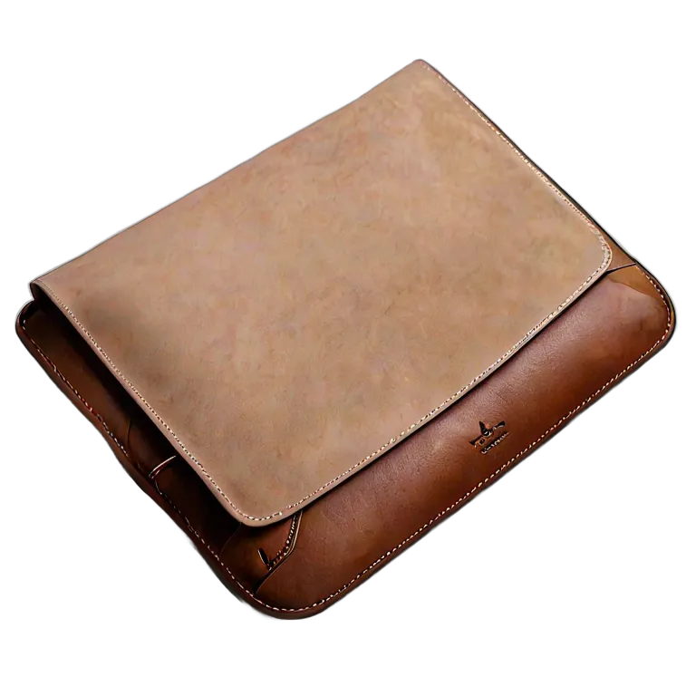 ガジェット コンピューター スエードとレザーを使用した高級ラップトップスリーブ 透過 PNG 画像 フリー素材 #14860