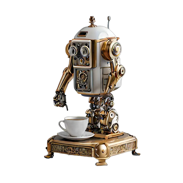 ガジェット ロボット イギリスのお茶会ロボット 透過 PNG 画像 フリー素材 #35773