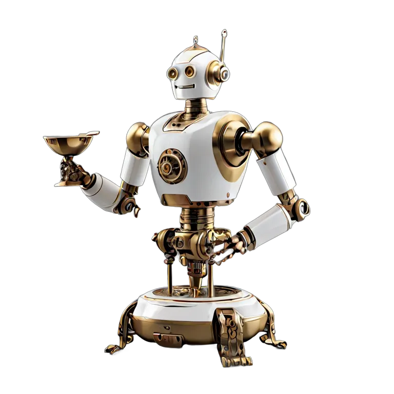 ガジェット ロボット イギリスのお茶会ロボット 透過 PNG 画像 フリー素材 #35774