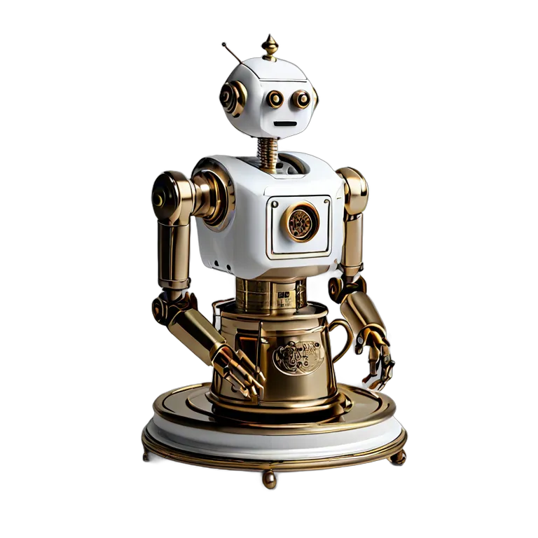 ガジェット ロボット イギリスのお茶会ロボット 透過 PNG 画像 フリー素材 #35780