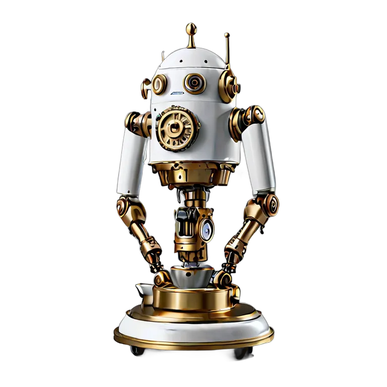 ガジェット ロボット イギリスのお茶会ロボット 透過 PNG 画像 フリー素材 #35781