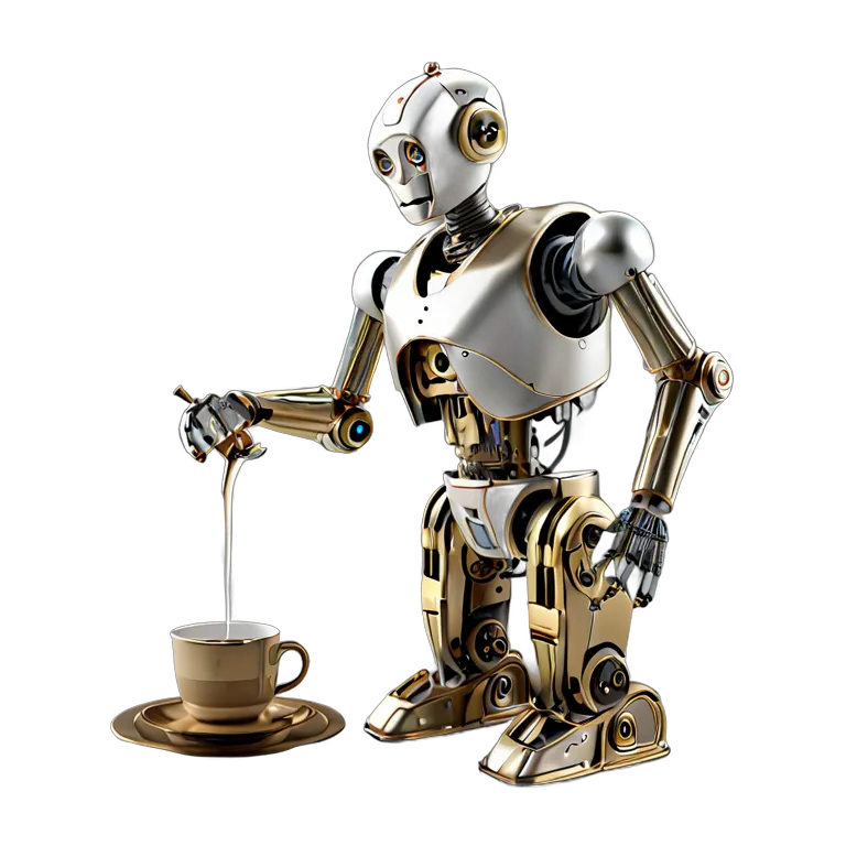 ガジェット ロボット イギリスのお茶会ロボット 透過 PNG 画像 フリー素材 #35786