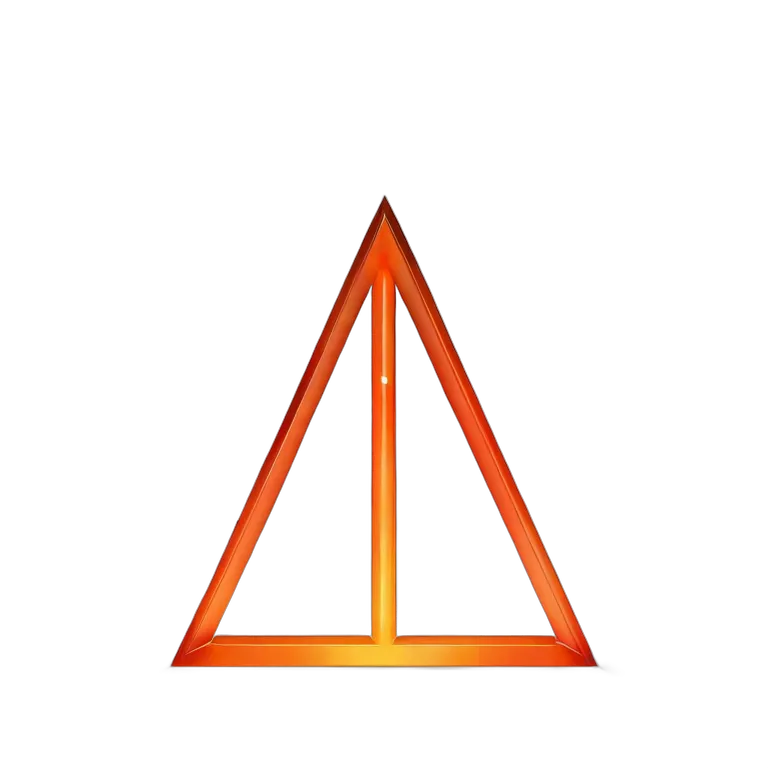 アイコン 矢印 3D光るオレンジ色の光の矢印 透過 PNG 画像 フリー素材 #39007