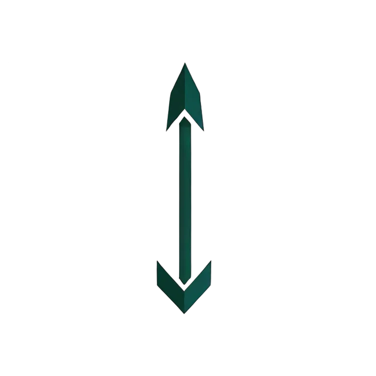 アイコン 矢印 ノッチ付き尾部を持つ平らな2次元対称矢印 透過 PNG 画像 フリー素材 #38994