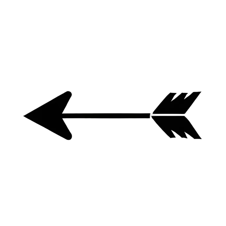 アイコン 矢印 ノッチ付き尾部を持つ平らな2次元対称矢印 透過 PNG 画像 フリー素材 #38995