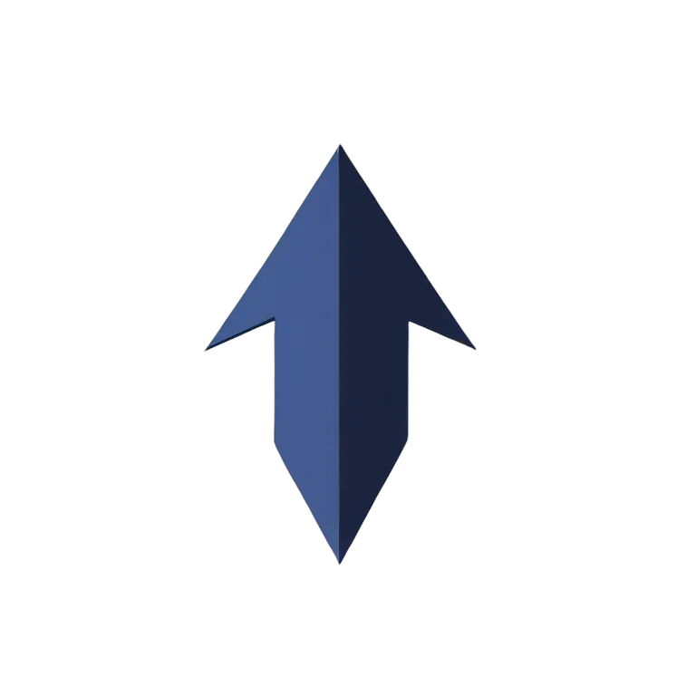 フラットボールドネイビーブルー矢印 透過 PNG 画像 フリー素材 #39072