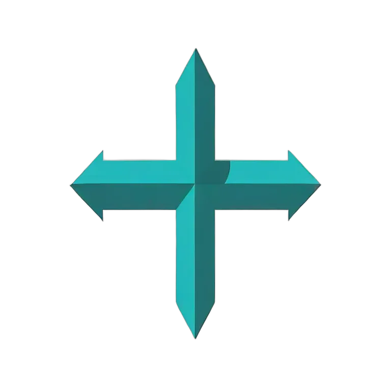 アイコン 矢印 フラットデザイン ターコイズ矢印 透過 PNG 画像 フリー素材 #39012