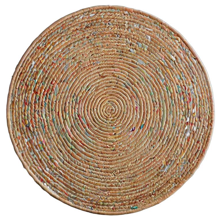 インテリア カーペット モダンな円形ジュートラグ 透過 PNG 画像 フリー素材 #28771