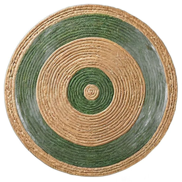 インテリア カーペット モダンな円形ジュートラグ 透過 PNG 画像 フリー素材 #28772