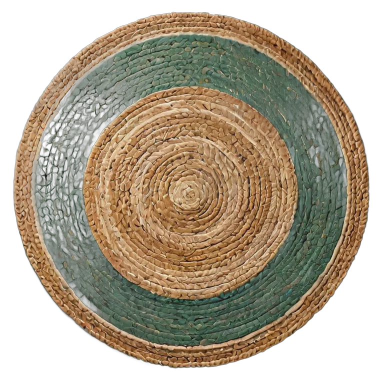 インテリア カーペット モダンな円形ジュートラグ 透過 PNG 画像 フリー素材 #28773