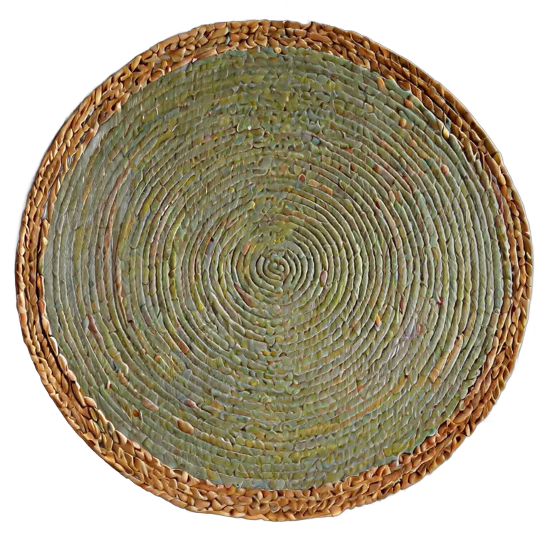 インテリア カーペット モダンな円形ジュートラグ 透過 PNG 画像 フリー素材 #28774