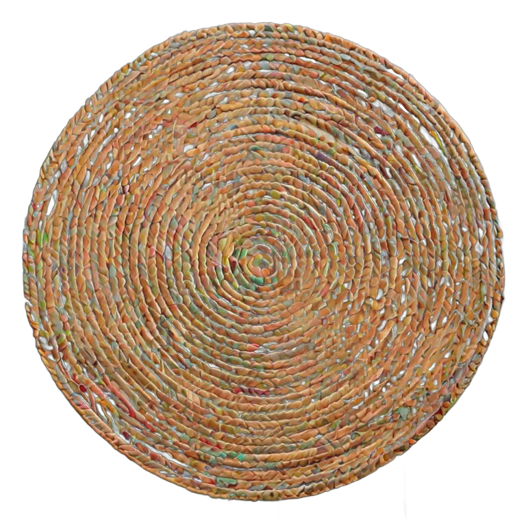 インテリア カーペット モダンな円形ジュートラグ 透過 PNG 画像 フリー素材 #28777