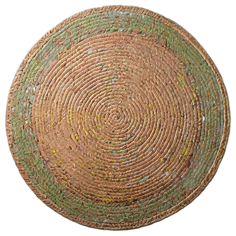 インテリア カーペット モダンな円形ジュートラグ 透過 PNG 画像 フリー素材 #28780