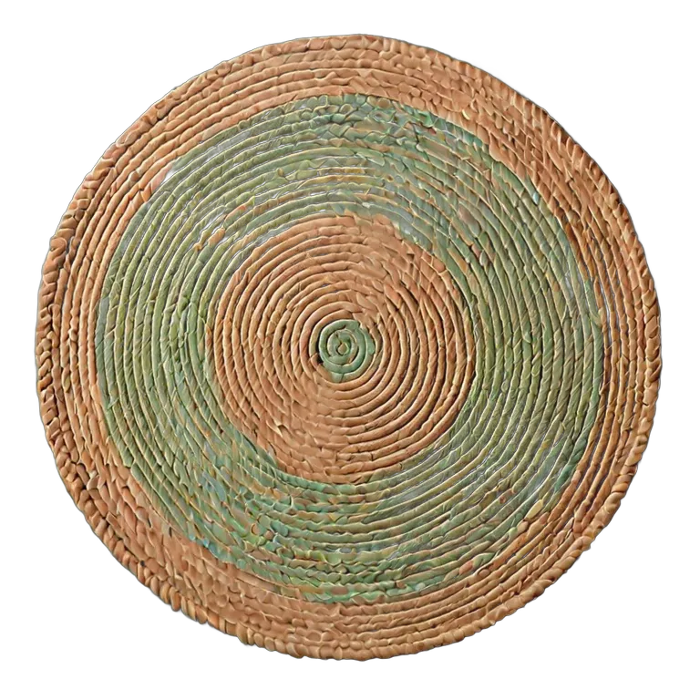 インテリア カーペット モダンな円形ジュートラグ 透過 PNG 画像 フリー素材 #28782