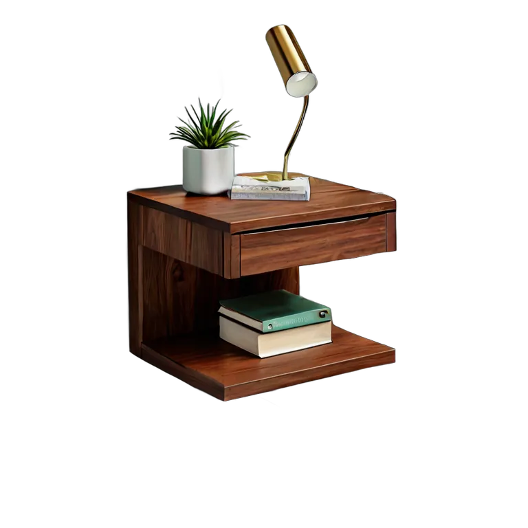 インテリア テーブル ミニマリストフローティングベッドサイドテーブル 透過 PNG 画像 フリー素材 #30230