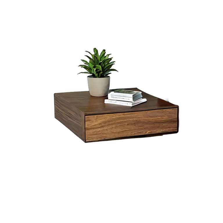 インテリア テーブル ミニマリストフローティングベッドサイドテーブル 透過 PNG 画像 フリー素材 #30235