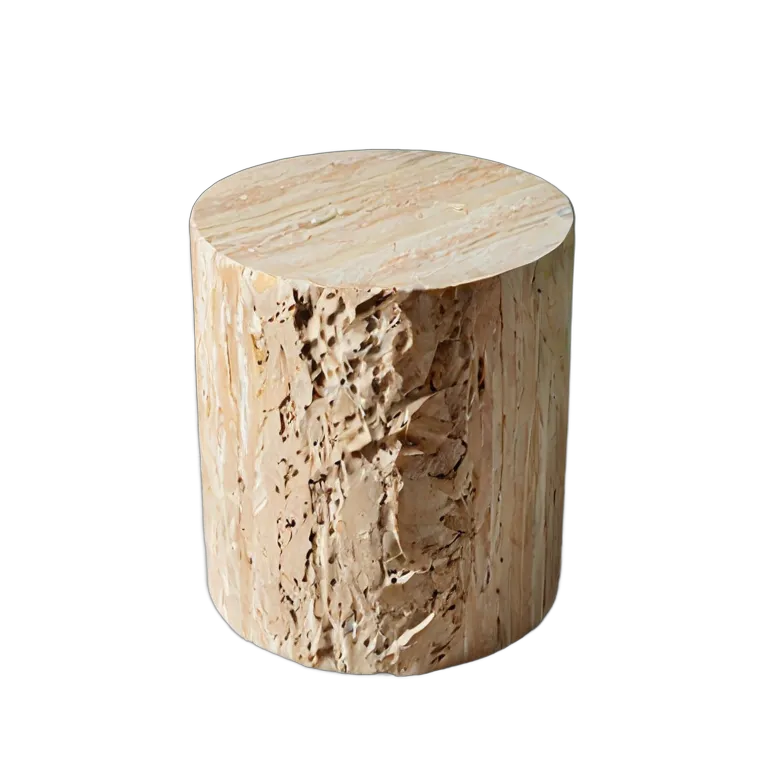 インテリア テーブル モダンなシリンダーストーンサイドテーブル 透過 PNG 画像 フリー素材 #30280