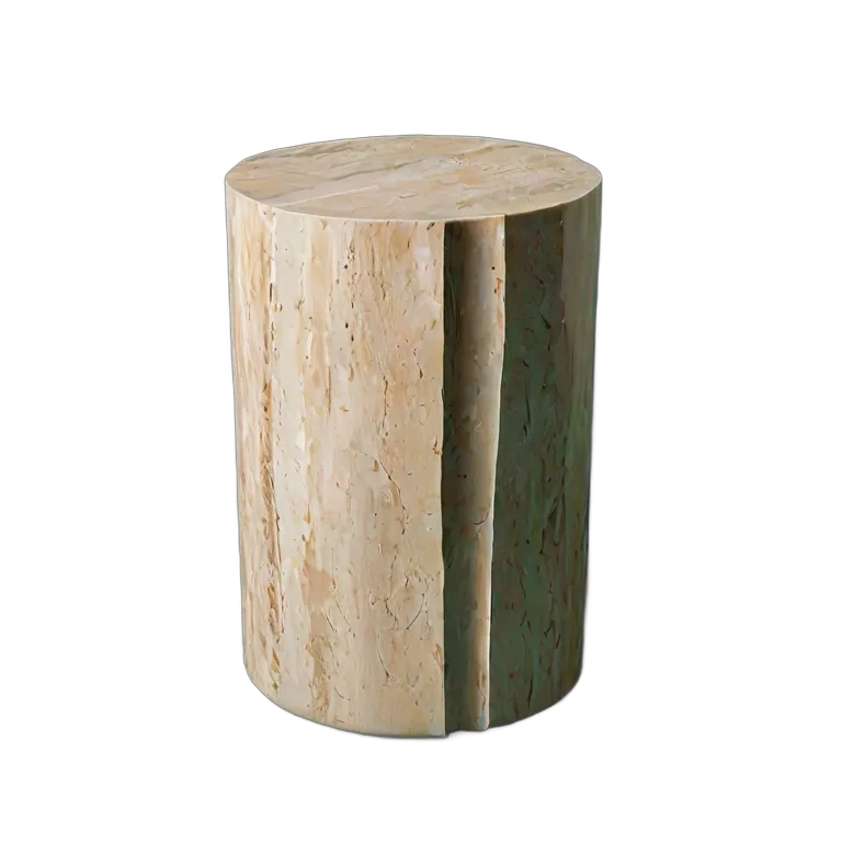 モダンなシリンダーストーンサイドテーブル 透過 PNG 画像 フリー素材 #30282