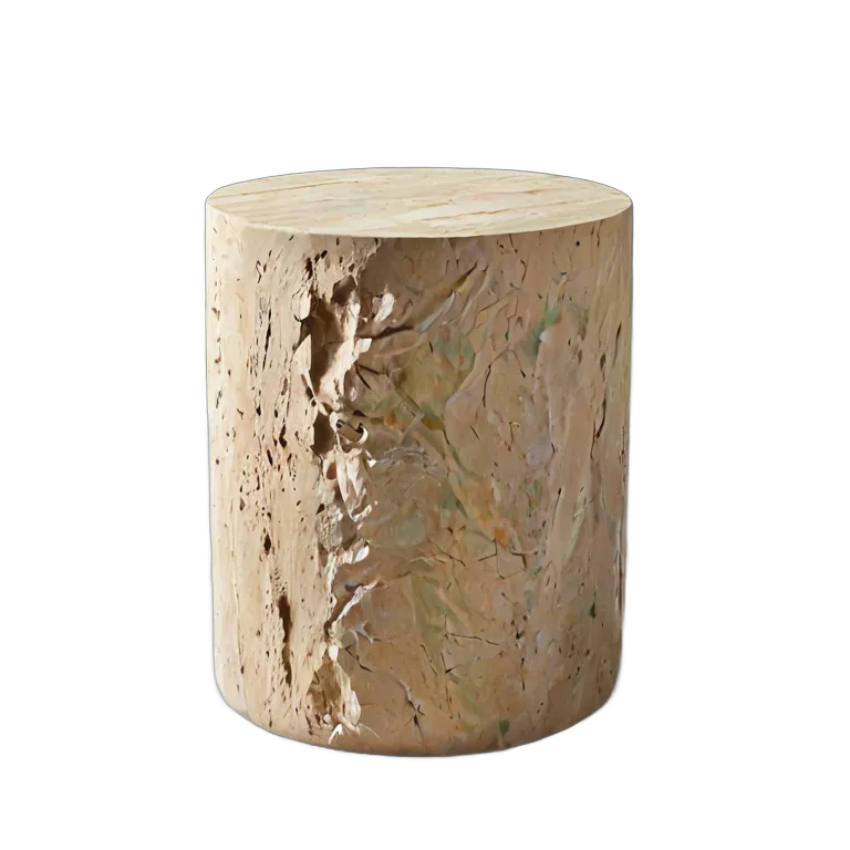 モダンなシリンダーストーンサイドテーブル 透過 PNG 画像 フリー素材 #30284