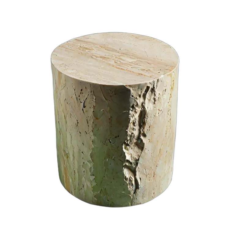 モダンなシリンダーストーンサイドテーブル 透過 PNG 画像 フリー素材 #30292