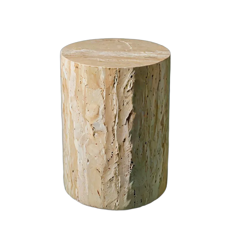 モダンなシリンダーストーンサイドテーブル 透過 PNG 画像 フリー素材 #30297