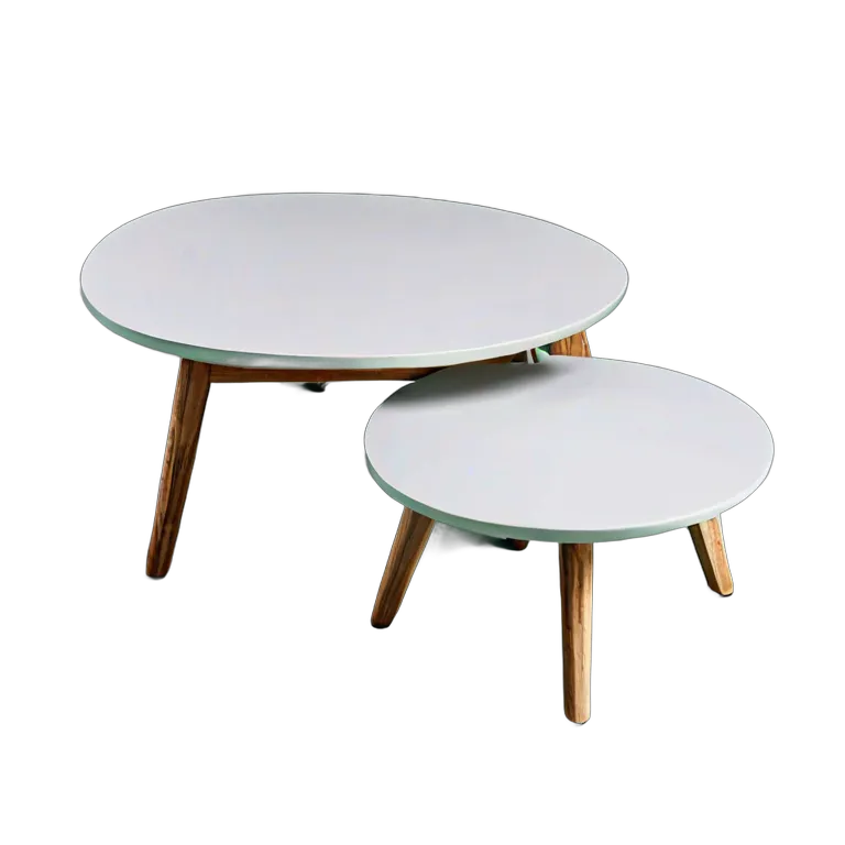 インテリア テーブル スカンジナビアスタイルのネストコーヒーテーブルセット 透過 PNG 画像 フリー素材 #30256